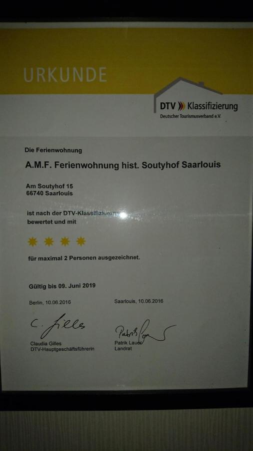 Amf Ferienwohnungen Historischer Soutyhof Saarlouis Zewnętrze zdjęcie